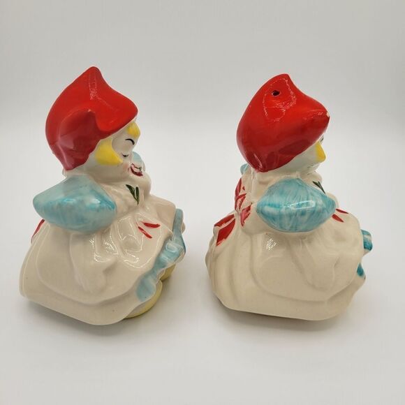 Very Rare Regal China Dutch Girl Salt & Pepper Shakers Set - Picture 2 of 11